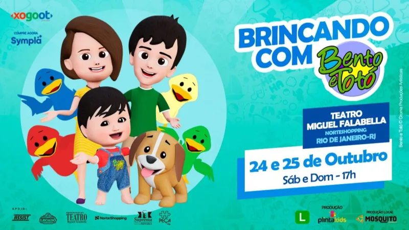 “Brincando com o Bento & totó" Em Outubro