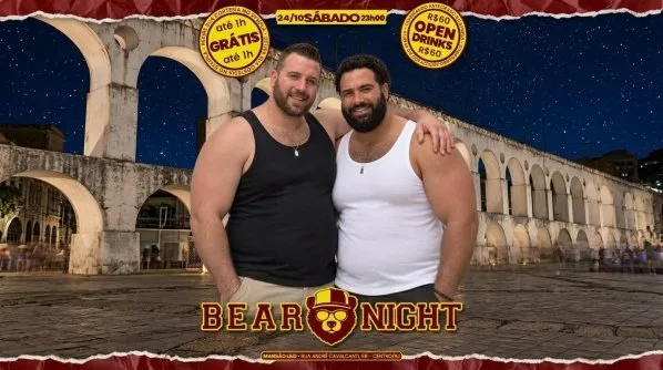 BEAR NIGHT | 2 PISTAS (24/10) SÁBADO | MANSÃO L&D (LAPA) 23h