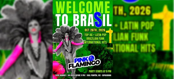 Pink Flamingo |Welcome to Brasil | Segunda, 26 de outubro 21h