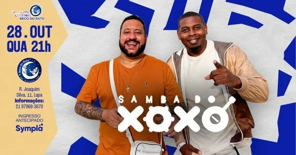 Samba do Xoxó e Convidados Beco do Rato 28/10 20H - Quarta Feira