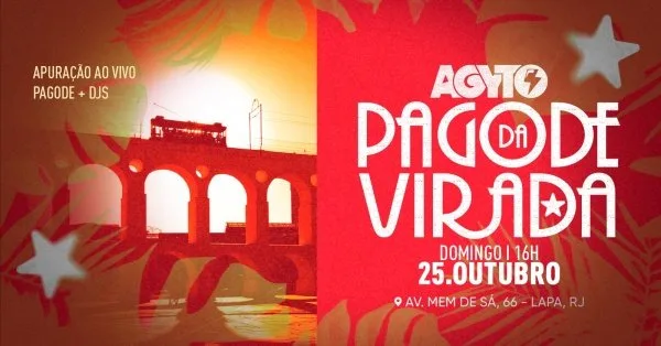 AGYTO | Pagode da Virada | ENTRADA GRÁTIS 0800 | Lapa