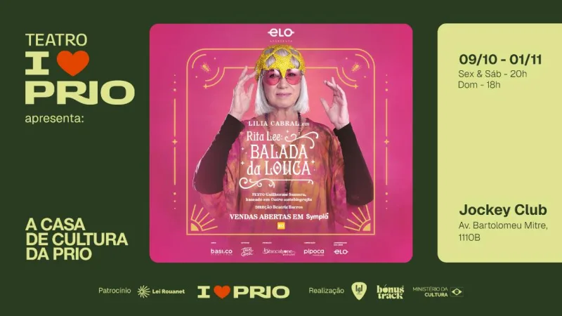 Lilia Cabral em "Rita Lee: BALADA DA LOUCA"